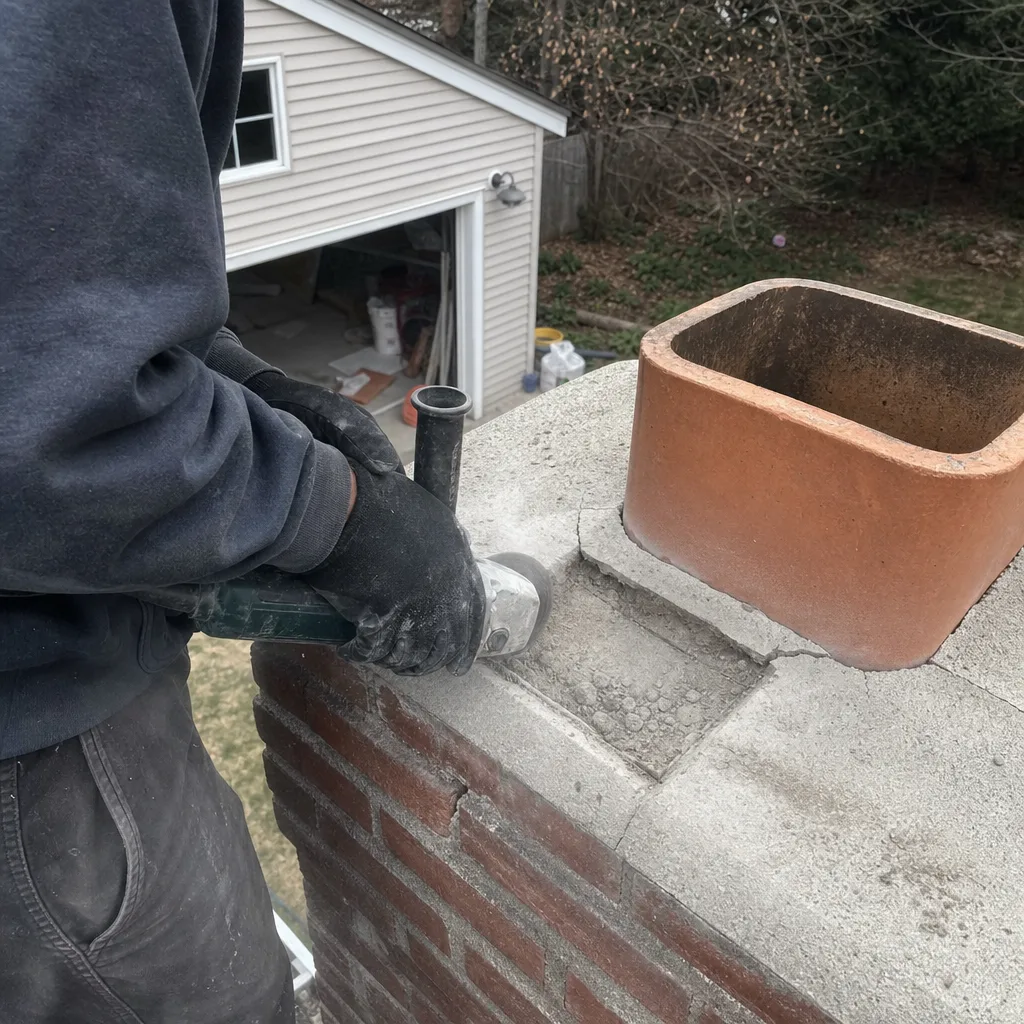 Chimney Cap & Crown Installation